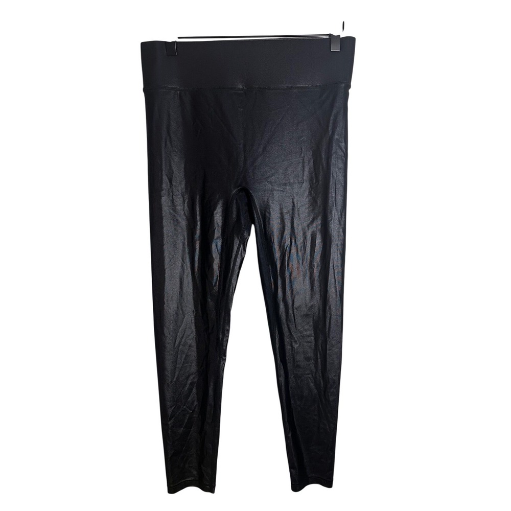 All Access By Bandier Center‎ Stage High Rise Navy Shine Liquid Leggings Large